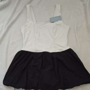 ANTONIO MELANI Black and White Dress